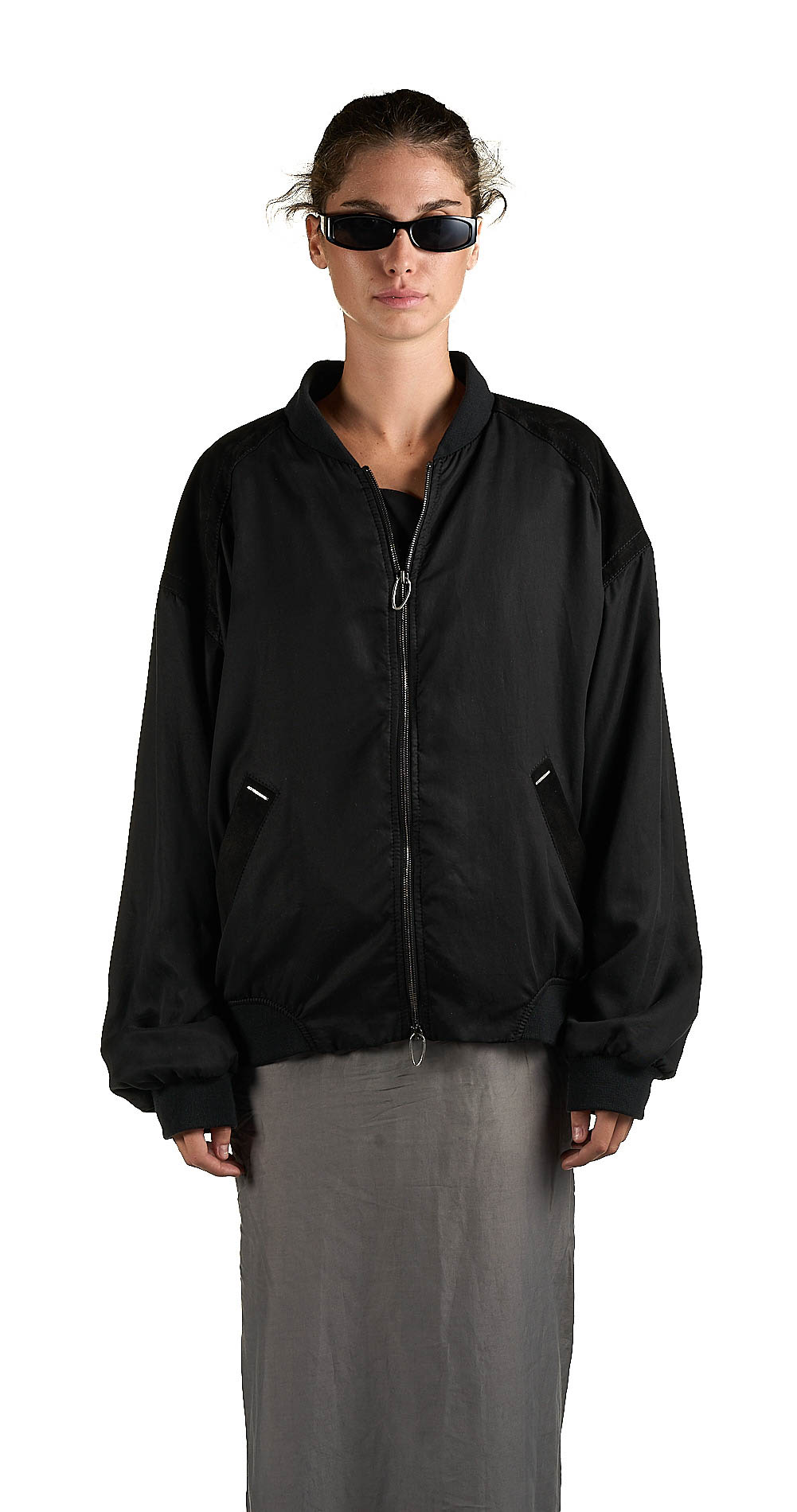 DANIELE BASTA LEATHER AND SILVER JACKET